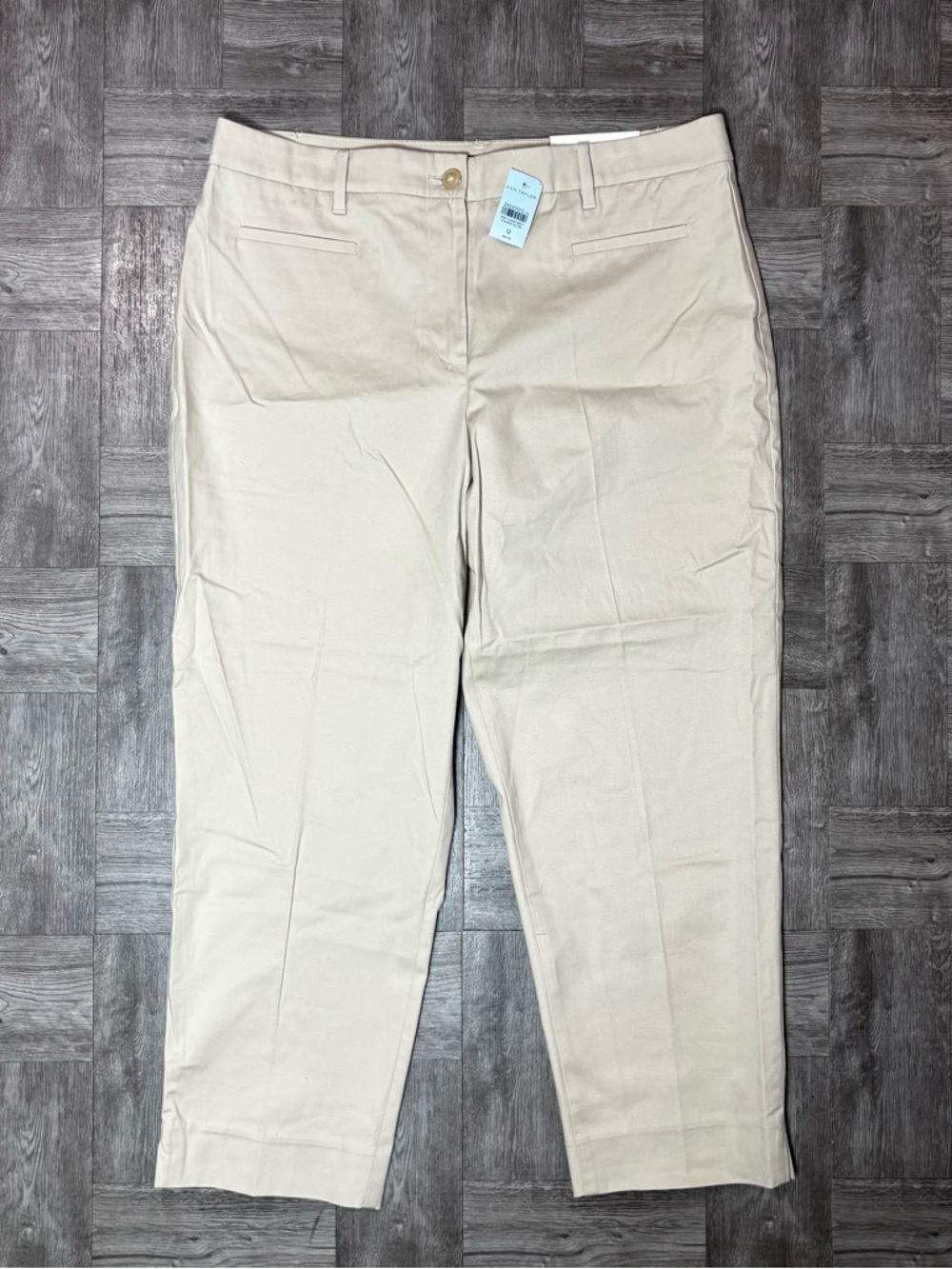 Women’s Ann Taylor The Crop Petite Curvy Fit Mid Rise Trousers Size 12P
